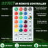 12V moveland LED Car Wreath with Remote Control - RGB Changeable Christmas Wreath for Car Grill - Fits Jeeps Trucks