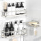 YASONIC Shower Caddy Adhesive, No Drill Bathroom Organizers, Rust Proof Shower Shelves,