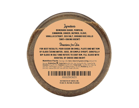 Rimmers Rimming 8 oz Barrel Roll Bar Essentials Fall Cocktail - Finishing Sugar Garnish for Drinks, Glass Sugars - All