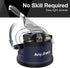 AnySharp Knife Sharpener, Hands-Free Safety, PowerGrip Suction, Safely Sharpens All Kitchen Knives, Ideal for Hardened Steel & Serrated, World's Best, Compact, One Size, Navy Blue by AnySharp