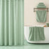 COZYART Sets 8 3D Set 2 2 2 2 Lint Free Towel Pcs Sage Green, Thick, Super Soft, Absorbent & Quick Dry Microfiber