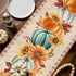 LooPoP 13x36 Inches Thanksgiving Fall Pumpkin Table Runners Maple Leaf Orange Lattice Long Washable Table Runner