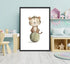 Generic Baby Boy Animals Nursery Wall Art Sport Theme Nursery Painting Picture Wall Decor Cute Lion Hippo Tiger Giraffe