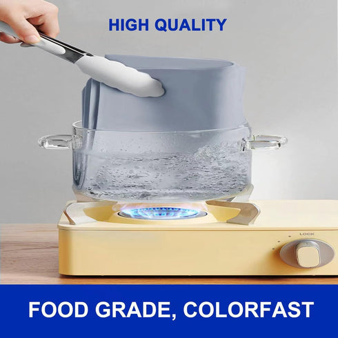 Silicone Mats for Kitchen Counter, Heat Resistant Waterproof Countertop Protector Mat, Non-Slip Grey Silicone Mats