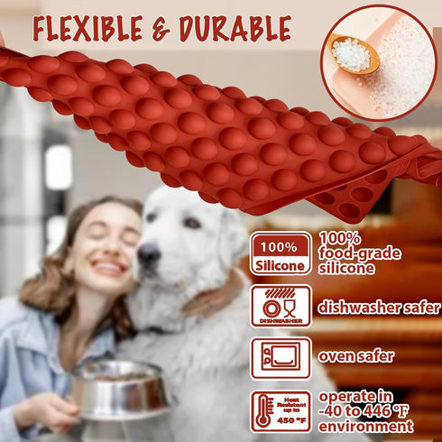 148 HKNMTT Mini Semi Sphere Shape Molds Silicone, Cavities Round Baking Moulds for Dog Treats Snack Candy Chocolate