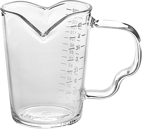 Espresso Shot Glasses 150ML - Double Spouts Measuring Cup, Triple Pitcher Milk Cup, Wine Glass Pitcher, Barista Measure