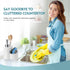 3 1 Countertop Shinowa Soap Dispenser with Sponge Holder, Marble Look Liquid Hand and Dish Soap Dispenser and Sponge