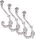 CRAFTSMAN ROAD Vintage Cast Iron Wall Hooks, Antique White Finish, Set of 4 - Rustic Coat Hooks for Coats, Bags, Towels