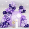 ZizasAry 136-Pack Metallic Purple & Lavender Lilac Balloon Garland Kit - Chrome Purple,