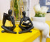2 Set Pieces Home Decor Black Reading Thinker Statue Modern Figurines Abstract Aesthetic Sculpture Thinker Resin Statue