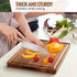 Misawce 20x15x1.2 Inch X-Large Acacia Wood Cutting Board for Kitchen, Reversible Wooden Chopping Board Thick