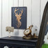 12 16 Inches NIKKY HOME Cabin Wall Decor, Decorative Deer Wood Framed Forest Mountain Woodland Wildlife Lodge Elk