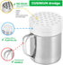 6oz CUSINIUM Metal Parmesan Cheese Shaker with Large Holes - With Handle - Chili Flakes Dispensers - Pizza Shaker |