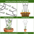 4 Pack 30 Inch,Rustproof ZOUTOG Trellis for Climbing Plants Indoor Metal Garden Trellis for Potted Plants,Sturdy