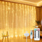 Minetom Curtain Lights, 300 LED Dimmable Fairy Lights with Remote and Timer,