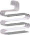 devesanter 6 Pack Non-Slip S-Shape Pants Hangers, Stainless Steel Closet Storage Organizer for Trousers, Jeans, Scarf -