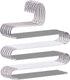 devesanter 6 Pack Non-Slip S-Shape Pants Hangers, Stainless Steel Closet Storage Organizer for Trousers, Jeans, Scarf -