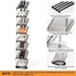 8 10.4" 64.5" 9.8" SMILHELTD Vertical Shoe Rack Tiers Narrow Clear Sneaker Storage Holder Luxurious Slim Tall Organizer