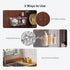 MaraFansie Hanging Kitchen Baskets, Wire Storage Basket Over the Cabinet Door Organizer with Adhesive Strips and