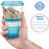 Pogah Cereal On The Go, Cup Container Breakfast Drink Milk Cups Portable Yogurt and Travel To-Go Food Containers