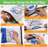 1 Pack 1 Pack) SumDirect Bread Bags for Homemade Breads- Blue Reusable Zipper Bread Bags for Sourdough, Large Freezer