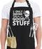 Funny Grill Aprons for Men - I Only Smoke the Good Stuff, Chef Cooking Grilling BBQ Aprons with 2 Pockets