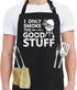 Funny Grill Aprons for Men - I Only Smoke the Good Stuff, Chef Cooking Grilling BBQ Aprons with 2 Pockets