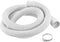 PATIKIL Universal Washing Machine Drain Hose Extension Kit 4.92ft White with Clamp and U-Bend Hose Holder