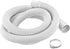 PATIKIL Universal Washing Machine Drain Hose Extension Kit 4.92ft White with Clamp and U-Bend Hose Holder