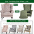 2 CRFATOP Polyester Wing Chair Covers Piece Stretch Wingback Chair Slipcover Solid Wingback Armchair Covers