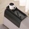 GEHE Natural Bamboo Couch Cup Holder, Anti Falling Armrest Tray for Drinks, Snacks, Remote, and Cellphone