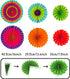 ZERODECO Party Decoration, 21 Pcs Multi-color Hanging Paper Fans, Pom Poms, Garlands, Polka Dot & Triangle Bunting Flags