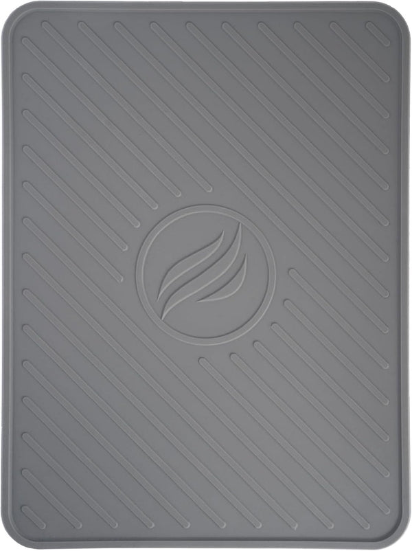 Blackstone 4222 Silicone Large Griddle Spatula Mat, Serving Spoon Drip Pad & Grill Utensil Holder, Heat Resistant, Gray