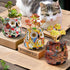 Midcentury Modern Decor Owl Planter, Bird Figurine Succulent Plant Pots for Plants, Small Sculptures Statue Flower Pot