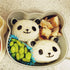 Bento Accessories Rice Ball Mold - Cartoon Panda Sushi Maker Mould, Seaweed Cutter for Kids Packed Lunch