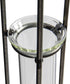 Creative Co-Op Small Hanging Metal & Glass Test Tube Vase