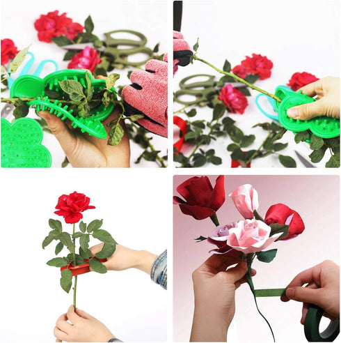 Woohome 11 PCS Garden Pruning Shears Kit, Includes Rose Stripper, Tree Pruner, Floral Gloves, and Tape