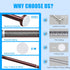 TEECK Shower Curtain Rod - 27-76 Inch Adjustable Spring Tension - Anti-Slip No Drilling for Bathroom