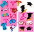Whaline 2 Pack Nurse Graduation Themed Fondant Molds Silicone Doctor Nurse Grad