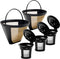 Reusable Coffee Filter for Ninja Dual Brew Coffee Maker, 3 Pack K Cup Pods and 2 Pack Filter for Ninja CFP301