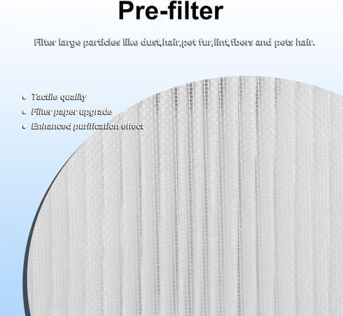 VK-6067B Replacement Filter for Vremi and HOKEKI Air Purifiers, H13 True HEPA and Activated Carbon Filters, 2 Pack