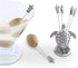 Vagabond House Pewter Sea Turtle Cheese Martini Olive Cocktail Pick Set, 4 inch Tall, 6 picks