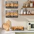 X-cosrack Countertop, 3 Countertop/Wall-Mounted Egg Holder Tier Egg Rack with Labels Dividers to Separate Eggs