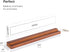 Vinyl Record Wall Mount - Elegant Solid Wood Display Ledge for Any Size Records (Brown)