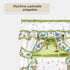 Printed Cottage Window Curtain Set - 57 Inch Width, 24 Inch Length - Green Butterflies - Polyester Soft Treatment