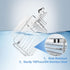 Adhesive Shower Caddy 2 Pack, No Drilling Stainless Steel Bathroom Organizer Shelf for Shampoo Holder, Silver