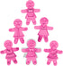 Tovolo Gingerbread Girls Templates Reverse, Set of 6 Cookie Stamps with Cutter, Dishwasher Safe