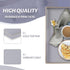 13" 13" 1.57" MAONAME Decorative Tray, Gray Serving Tray with Handles, Coffee Table Trays, Square Plastic Trays
