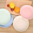 LuckyZone 7.8 Inches Unbreakable Wheat Straw Plates - Reusable Plate Set, Dishwasher & Microwave Safe
