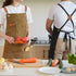 Canvas Aprons for Men, Heavy Duty Chef Work Apron with Large Pockets - 16oz Cross Back, BBQ, Cooking